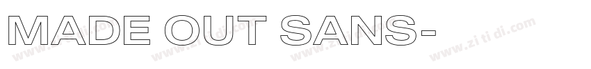MADE OUT SANS字体转换